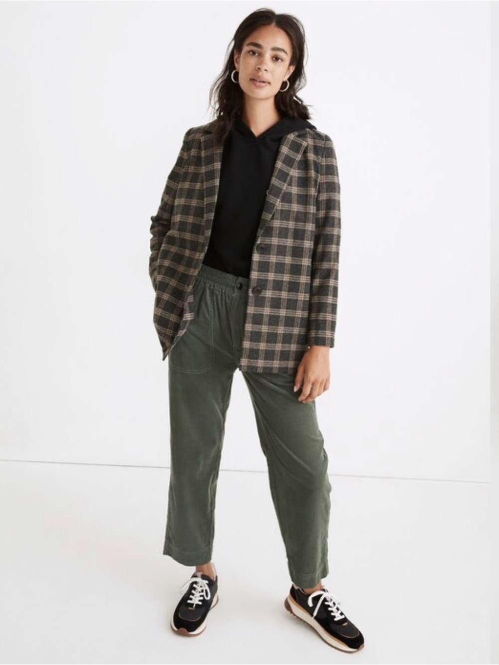 Madewell Dorset Blazer in windowpane size M